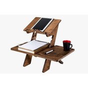 Resim Huş Ağacı Kuran Ve Laptop Rahlesi 
