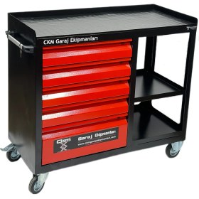 Resim Ckm TDK574 – 5 Çekmeceli Takım Dolabı Raflı 