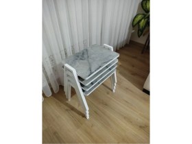 Resim Zigon Sehpa 4'lü Mermer Desenli Tepsi Model 