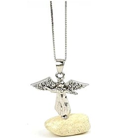 Resim Tasarım Melek Figürlü Gümüş Kolye (474028470) 