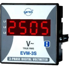 Resim Entes Evm-3s-96 Voltmetre Seçebilir Rst Ölçer M0029 