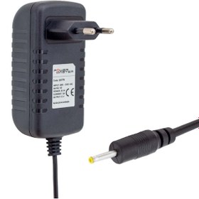 Resim Powermaster Pm-33779 5 Volt 3 Amper 2.5mm X 0.7mm Plastik Kasa Priz Tipi Adptör 