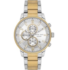 Resim Frank Alex Gümüş Gold Çelik Kordon Erkek Kol Saati L-07254m.06 Gold - Gümüş 