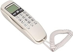 Resim Ev kullanımı Için Sabit hatlı Telefon, Kablolu Telefon flaşlı Sıfırlama Düğmeleri (Beyaz) 