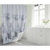 Resim Zethome Banyo Perdesi 2x120x200 Çift Kanat Duş Perdesi Halka Hediyeli Duşakabin Perdesi 5104 