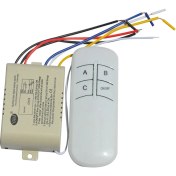 Resim Serfhyff Kablosuz Açık/kapalı 3 Yolu 220V Lamba Uzaktan Kumanda Anahtarı Alıcı Verici Kontrolör Lambası Ana Değiştirme Parçaları (Yurt Dışından) 