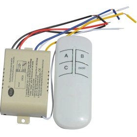 Resim Serfhyff Kablosuz Açık/kapalı 3 Yolu 220V Lamba Uzaktan Kumanda Anahtarı Alıcı Verici Kontrolör Lambası Ana Değiştirme Parçaları (Yurt Dışından) 