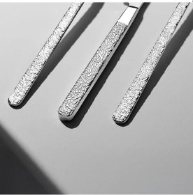 Resim Nehir Lyon Sade 12 Kişilik 84 Parça Kutulu Çatal Kaşık Bıçak Takımı GÜmüş 