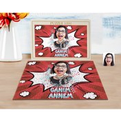 Resim Bk Gift Kişiye Özel Canım Annem Karikatürlü 1000 Parça Profesyonel Puzzle-1 