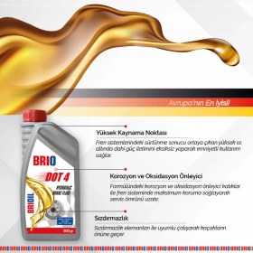Resim Brio Fren Hidrolik Yağı Dot4 500Ml 