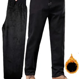 Resim Erkek Termal Pantolon - Büzgülü Belli, Esnemeyen Kışlık Pantolon, Ofis, Dış Mekan, Günlük Kullanım için Lacivert Formal & Casual Pantolon - Erkekler için Soğuk Hava Pantolonu, Dış Mekan Aktiviteleri, Klasik Tasarım, Dayanıklı Yapı, Ofis Çalışanları 