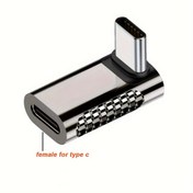 Resim 100W Süper Şarj 20Gbps Tip C 4.0 USB Tip C Adaptörü Yüksek İletim Dönüştürücü 4K/8K Ses Ve Video Desteği Için PC Tablet 