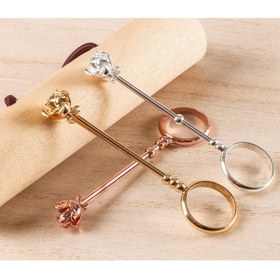 Resim Bozhi Sigara Tutucu Yüzük, Sigara Tutucusu Parmak Üstü, Parmak Için Sigara Tutucu, Rose Gold 
