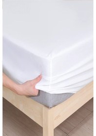 Resim Bebesi 60x120 Cm Bebe Fitted Alez Pamuk Sıvı Geçirmez Beyaz 