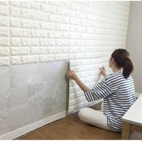 Resim Periboia 3d Tuğla Desenli Kendinden Yapışkanlı Duvar Paneli 58x38 