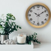 Resim Galaxy Klasik Duvar Saati - Sarı - 30 cm 