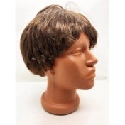 Resim TE Dükkan Buğz Kahverengi Kısa Kesim Içi Astarlı Erkek Peruğu 