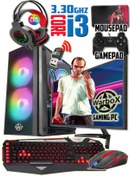 Resim WARBOX Papel Intel-i3 3.30ghz 16gb Ram 240gb Ssd 250gb Hdd R7 240-4gb E.kartı 20" Monitör Gaming Pc 