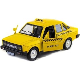 Resim Havalı Kornalı Sesli ve Işıklı Murat 131 Taksi Çek Bırak Araba 