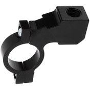 Resim Motosiklet Modifiye Dikiz Aynası Braketi Tutucu Kelepçe E-bisiklet Ayna Dağı Reflektör Kelepçesi Siyah 