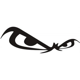 Resim No Fear Göz Sticker 15 Cm 