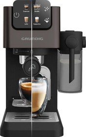 Resim Grundig KSM 6430 Delisia Coffee Yarı Otomatik Kapsüllü Süt Hazneli Espresso Makinesi 