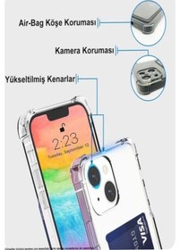 Resim Kvy Xiaomi Redmi Note 12 Pro 5g Kamera Korumalı Kartlıklı Setra Şeffaf Silikon Kılıf 