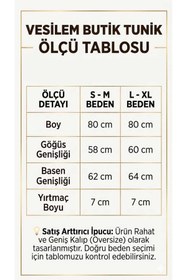 Resim PEKA kadın boncuk pul işlemeli tesettür tunik 