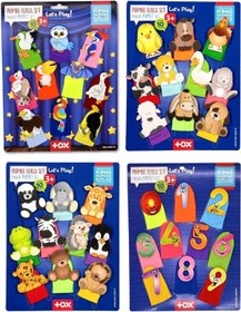 Resim 4 Set - 40 Parça Tox Rakamlar, Uçan, Evcil Ve Vahşi Hayvanlar Parmak Kukla T771 T781 T222 T64 