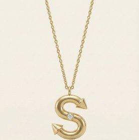 Resim HARF KOLYE - Silver / J 