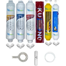 Resim Pemax Water Solutions Kapalı Kasa Su Arıtma Cihazların Uygun Eco 6'lı Orijinal LG Kuno Mebran Mineral-Tatlandırıcı Set 