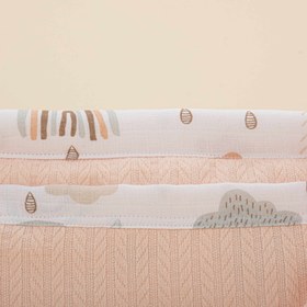 Resim Bebek Bakım Çantası - Somon Örgü - Yeşil Gökkuşağı 