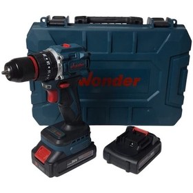 Resim Wonder WAM27S 20V 2.0AH Li-ion Çift Akülü Kömürsüz Darbeli Matkap 