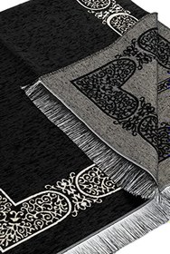 Resim İhvan Online Kabe Desenli Şönil Seccade - Siyah Renk 