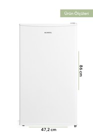 Resim KUMTEL 93 L Beyaz Büro Tipi Mini Buzdolabı HMB-110 