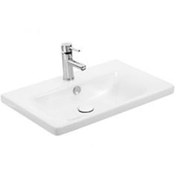 Resim Sanovit Soft 55 CM Konsollu Oval Köşeli Lavabo Beyaz 