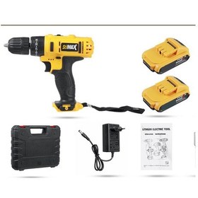 Resim Stilmax STMBL76 24V 5Ah Darbeli Çift Akülü Li-ion Vidalama Şarjlı Matkap + 5 Ad Uç 