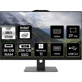 Resim Msı Modern AM272P Intel Core I5 1235U 36GB 256GB SSD 27" Fhd W11P All In One Bilgisayar & Per4 USB Bellek 12M861EUP381 