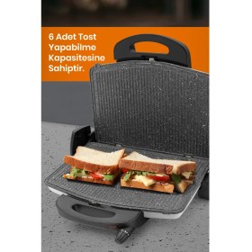 Resim Goldmaster Süt Beyazı Avantajlı 2'li Set Paketi Çelik Türk Kahve Makinesi Tost Izgara Makinesi 