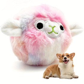 Resim Qzee Peluş Alpaka Köpek Oyuncağı, Dayanıklı Çiğneme Oyuncağı, Diş Sağlığı İçin, Etkileşimli Evcil Hayvan Arkadaşı, Pilsiz, Küçük Irklar İçin 