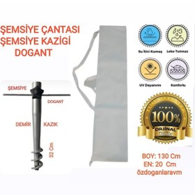 Resim Plaj Deniz Bahçe Şemsiye Çanta Ve Demir Sabitleme Aparat 