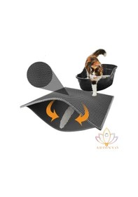 Resim Elekli Kedi Tuvalet Önü Paspası Kedi Kumu Paspası Kedi Paspası Kumluk Hijyenik 