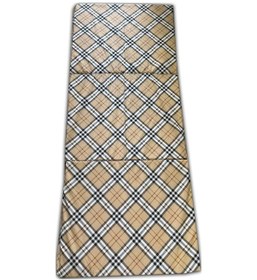 Resim Katlanır Yer Yatağı Ve Tek Kişilik Sünger Katlanır Minder Yatak 70x180 Cm 6 Cm-kahverengi Ekose 