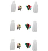 Resim 48 Adet Kına Kiti Aplikatör Nozulları Şişe Yapıştır Dövme Sanatı Çizim Aracı 