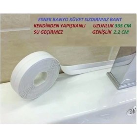 Resim Loggia Beyaz Lavabo Küvet Su Sızdırmaz Bant 1 Adet 320 cm x 38 mm Kendinden Yapışkanlı Özellik 