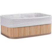 Resim River World 3 Adet Şık Ve Kullanışlı Bambu Üretim Sepet Seti Çok Renkli 