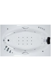 Resim Boston Jakuzi 182x115 h:63 Tango Hidromasaj Sistemli Küvet (Gövde + Metal ayak + Ön panel) 