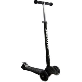 Resim Genel Markalar Işıklı Tekerlekli Scooter-siyah 