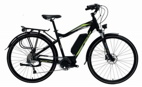 Resim Bisan E-City 28 Jant Hd Elektrikli Bisiklet (Siyah Yeşil) 