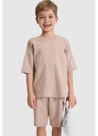 Resim U.s. Polo Assn. Erkek Çocuk Kum Pijama Takım 50327093-vr085 